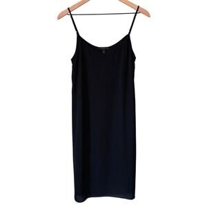 J. Crew Black Slip Dress Small